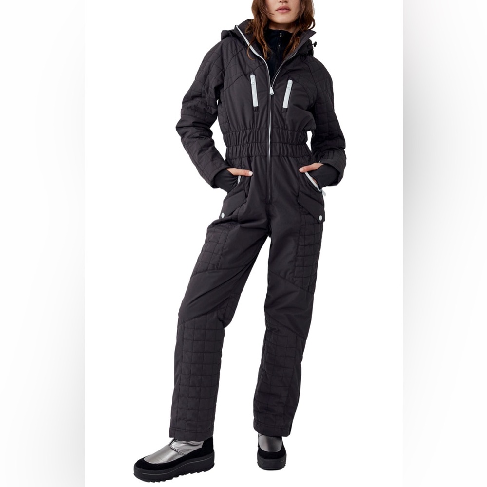 Free People All Prepped Waterproof Hooded One-Piece Ski Suit